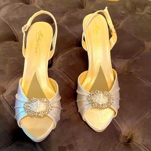 David’s Bridal Wedding Slingback heels